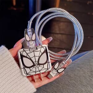 Spider Man Spider Gwen iPhone Charger Cable Protectors P80